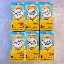 Crystal Light LEMONADE - 6 Boxes of 10 on-the-go Packets - BB 6/24