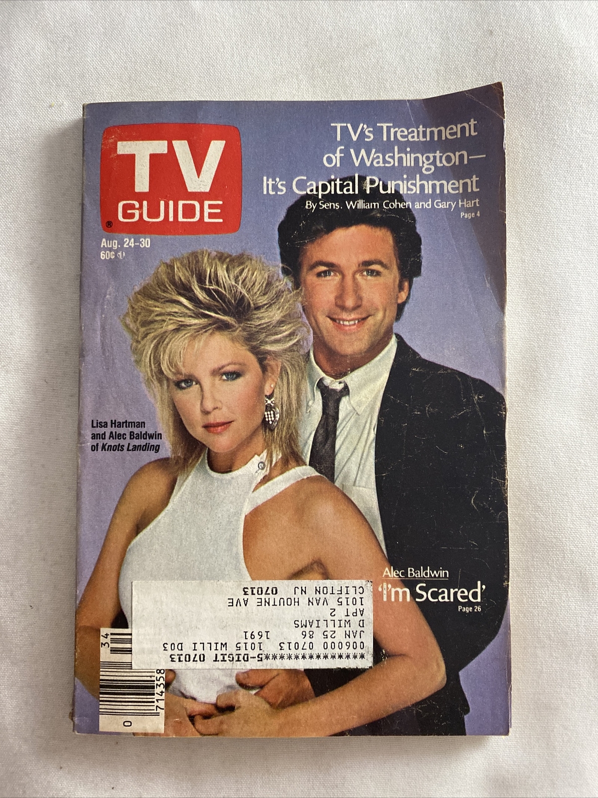1985 August 24, TV Guide Magazine, TV’s Treatment of Washington! (MH553 ...