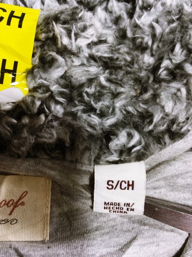 Weatherproof Vintage Womens Faux Fur 1/4 Zip Pullover Size S Charcoal Gray - Picture 7 of 12