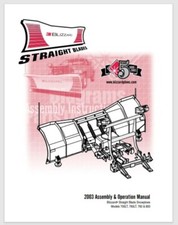 2003 Blizzard Snow Plow Owner Parts Wiring Manual Model 700lt 760lt 760 800