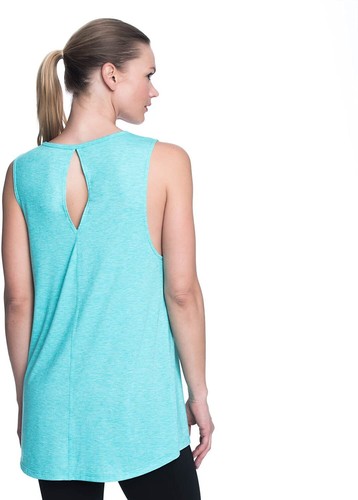 Gaiam Womens Ana Yoga Like A Boss Graphic Tank Top Pool Green Heather Size XL - 第 3/3 張圖片