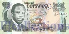 BOTSWANA 10 PULA 2007 PICK 24b UNC