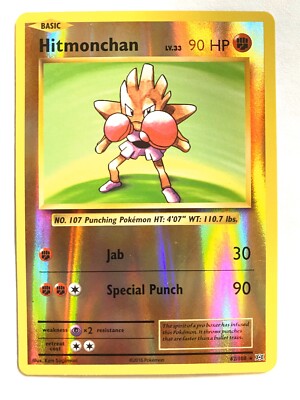 Hitmonchan 62/108 Reverse Holo Rare Pokemon Evolutions Card | eBay