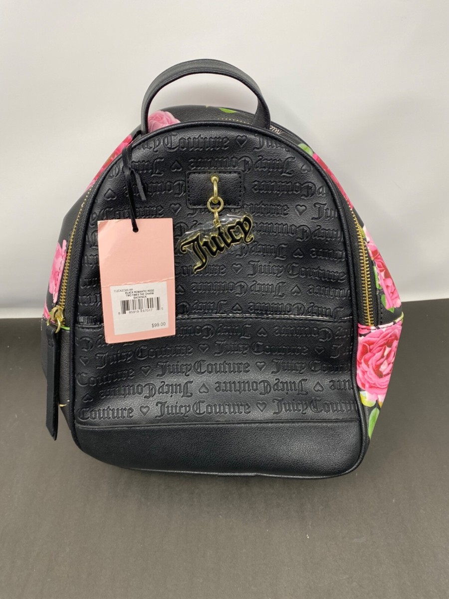 JUICY COUTURE~Black Romantic Rose Signature Logo Love Lock  display picture 1