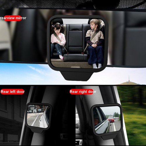 Weitwinkel Auto toter Winkel zurück Magnet Mount Rückansicht Schminkspiegel - Bild 4 von 10