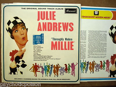 THOROUGHLY MODERN MILLIE Julie Andrews LP UK 1967 - Brunswick LAT 8685 + Booklet
