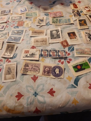 Vtg Stamp Collection Antique Album United States Lot Many Pages Rectangular + Ai - Bild 4 von 21