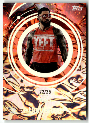 Topps Universe WWE Wrestling 2025 No. 49 Jey Uso Orange Warp 22/25