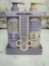  2-Pk Marie Claire PARIS  BIOTIN  COLLAGEN Pro-Growth SHAMPOO  CONDITIONER