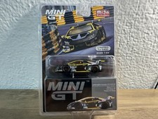 MINI GT 1:64 Lamborghini Hurac n GT3 EVO 4 Black Yellow 2022 Macau Diecast HTF