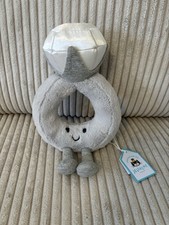 Jellycat AMUSEABLE DIAMOND RING LOVE Wedding V-Day Gift - Authentic - BNWT