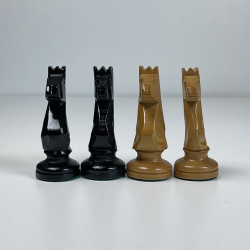 Vintage Wooden Chess Set 3.75” King – Staunton Style – Wood Box – Read - Picture 8 of 23