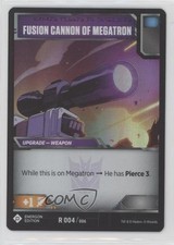 2018 Transformers TCG Wave 1 Energon Edition Foil Fusion Canon of Megatron #004
