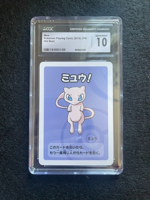 2019 POKEMON PLAYING CARDS JAPANESE MEW OLD MAID CGC 10 A RC7
