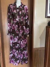 Fashion Nova Floral Feminine Soft Girl Long Sleeve Dress Size Small