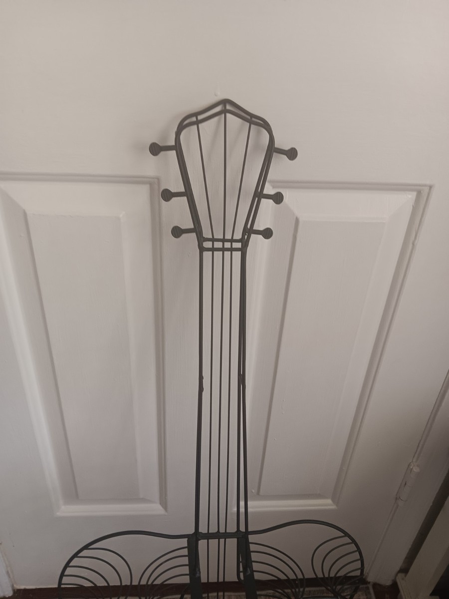 Vtg 90s Y2K Guitar CD Disc Rack Shelf Storage Mid Century Decor