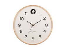 Karlsson Natural Cuckoo Wall Clock - WHITE (KA5886WH)
