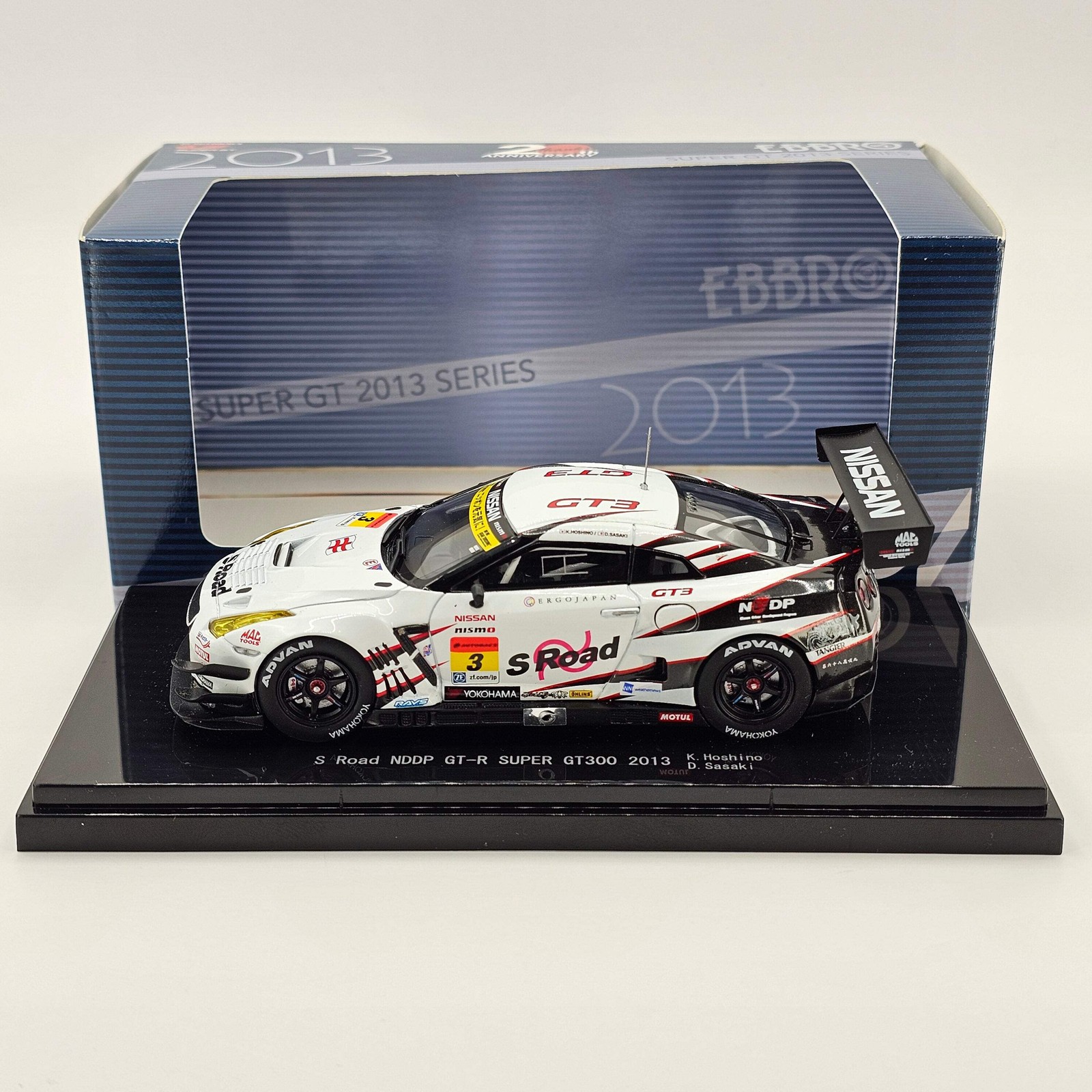 EBBRO Nissan GT-R GT3 GT300 #3 S-Road NDDP Racing Super GT 2013 1/43 Scale