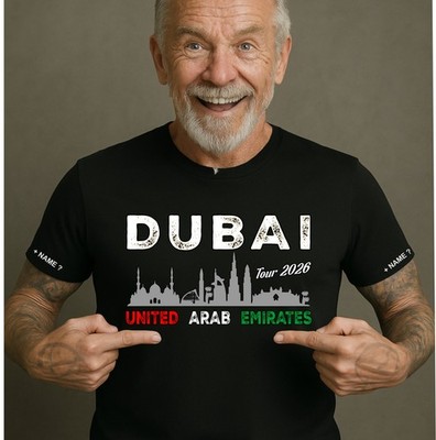 Dubai Männer T Shirt Länder Tour Urlaub Reisen Arabische Emirate Damen Kinder