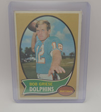 Topps 1969 Bob Griese #10 Dolphins Quarterback NFL Vintage Football Card