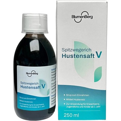 Blumenberg Spitzwegerich Hustensaft v Erkältung 250ml - PZN 20058668
