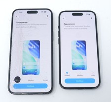 Lot of 2 Apple iPhone 16 Plus (A3082) & iPhone 15 (A2846) For Parts Read Desc