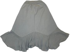Simple Laguna Women’s Linen Midi A-line Skirt Ruffled Gray Small Made In USA