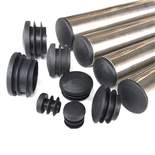 Black Round Plastic End Caps Tube Inserts Blanking Plugs Bungs 20mm - 76mm - Afbeelding 1 van 11