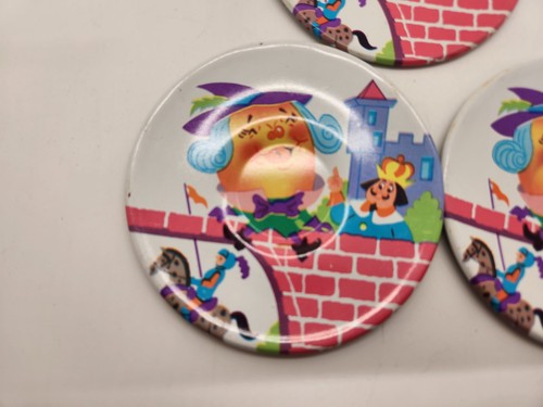 Juego de platos vintage The Ohio Art Co. Tin Humpty Dumpty y Red Riding Hood 14 piezas - Imagen 24 de 24