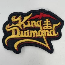 King Diamond Rock Band Logo Patch: Quality Embroidery, Sew On, 3 1/2” X 2 1/2”