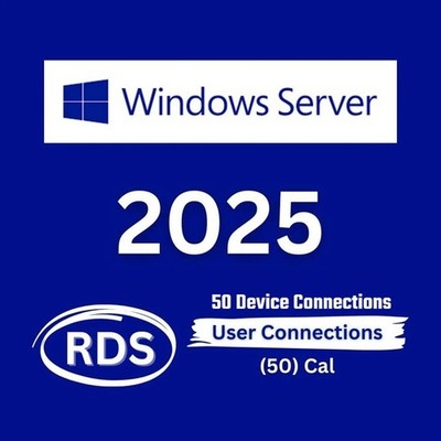 RDS - Remote Desktop Service For Windows Server 2025 50 User/Device Connections