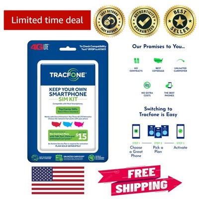 Universal 3-in-1 Prepaid SIM Kit - No Contracts, Dual SIM Sizes, Fast Activation