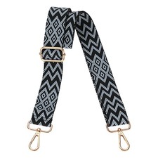 Purse Straps Replacement Crossbody with Light Gold Buckle, Gray