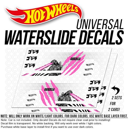 Calcomanía universal deslizable de agua 1/64 R32 GTR GODZILLA tóner blanco personalizado rueda caliente - Imagen 11 de 16