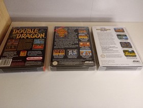 NINTENDO NES DOUBLE DRAGON 1 2 AND 3 GAME BUNDLE BOXED