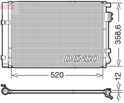 DENSO DCN41011 Kondensator, Klimaanlage für HYUNDAI,KIA