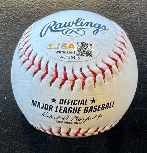 NEW YORK METS LEGEND DARRYL STRAWBERRY AUTO SIGNED BASEBALL JSA WITNESS. - Picture 2 of 2