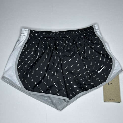 Nike Dri-fit Tempo Girl's Printed Running Shorts (Black) Size Small - Picture 2 of 10