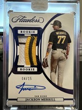 2023 Panini Flawless Jackson Merrill #PPA-JM /15 RPA
