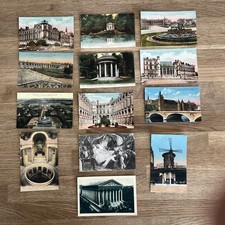 Konvolut Sammlung 13 alte Postkarten Paris unfrankiert Versailles u.a.- bunte 