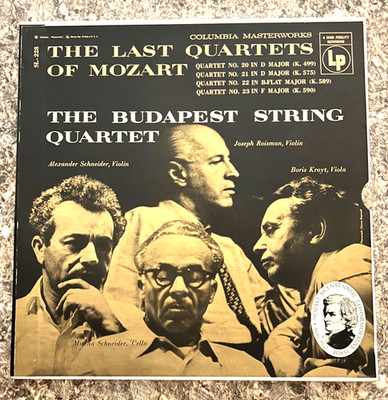 Vtg The Last Quartets Of Mozart-The Budapest String Quartet Vinyl LP Set SL-228