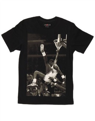 Jordan Herren Grafik T-Shirt Oberteil XS Schwarz AU22