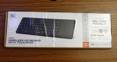 Delton Wireless Keyboard with Touchpad N60 Bluetooth - Black