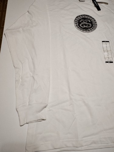 NIKE X STUSSY SS LINK LS TEE PRINT LONG SLEEVE T-SHIRT WHITE DD3344-121 Size S - Picture 2 of 13