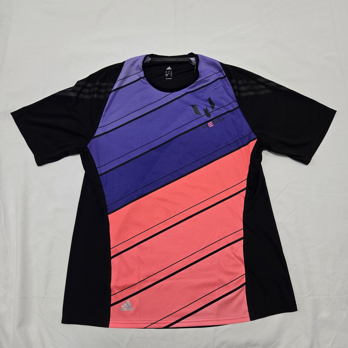 新品未使用adidas MESSI L スリムフィット 黒 シャツ アディダス adidas メンズ フィットネス 長袖Tシャツ M TF CR LS