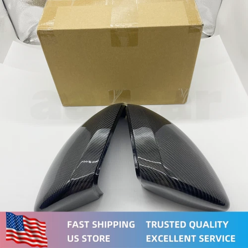 Replace Real Carbon Side Mirror Cover Cap  Fits For Mercedes Benz W205 W213 W222
