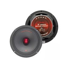 Power Acoustik PR-804 8" Pro Audio Series Midrange 4-ohm Speakers