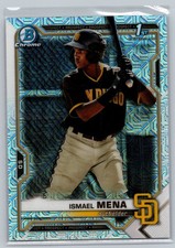 2021 Bowman #BCP-36 Ismael Mena Chrome Prospects Mojo Refractor