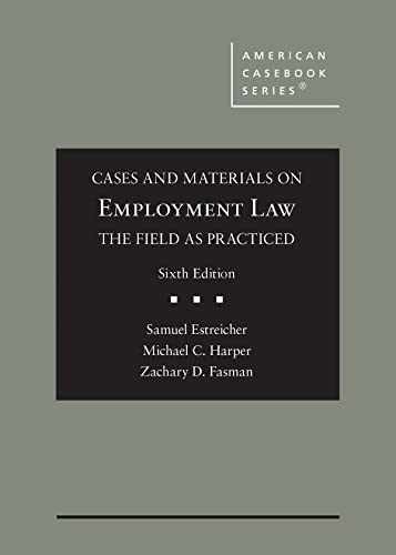 Cases and Materials on - Hardcover, by Estreicher Samuel; Harper - Very Good