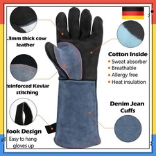 NEU Professionelle Schwei&szlig;erhandschuhe 500&deg;C +Alufolie &ndash; Mit Garantie HITBOX